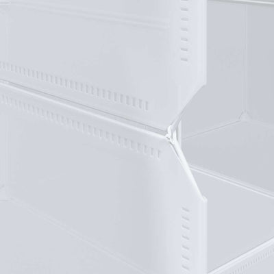 Tallennuskuution järjestäjä Yweta 16kuutiolla ja ripustustangoilla (pp)