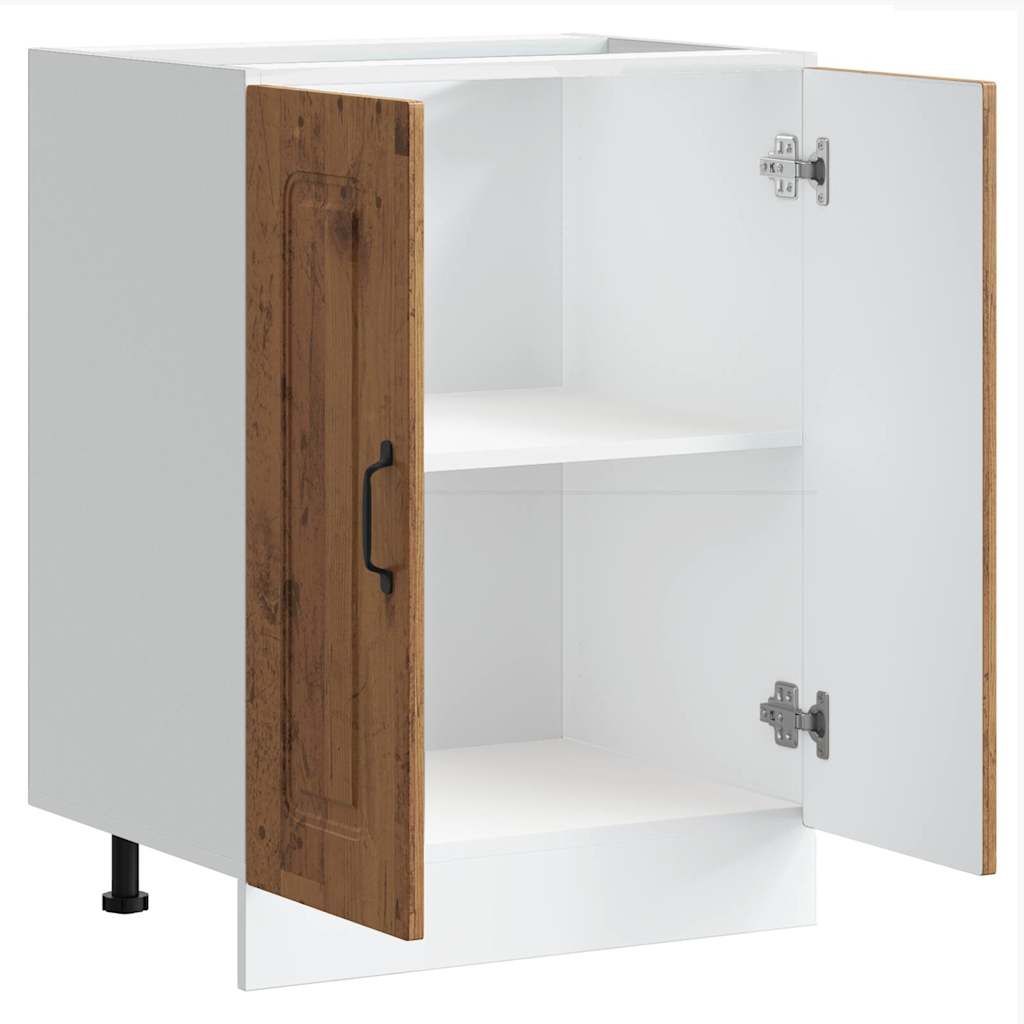 Altaan pohjakaappi kalmar Tacue 60x46x81,5cm (vanha puu, puinen)