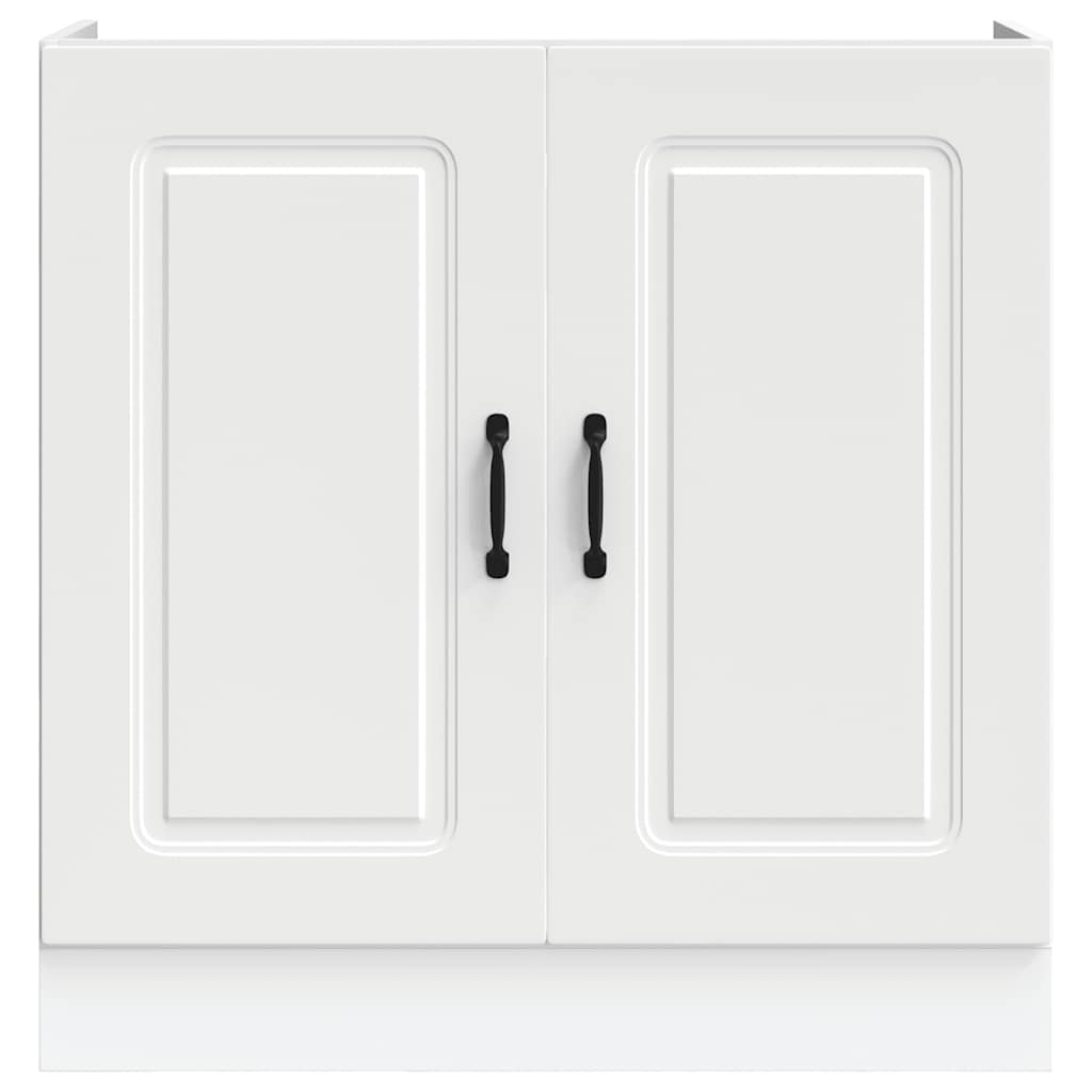 Valkoinen altaan pohjakaappi kalmar Tacue 80x46x81,5cm (puinen)