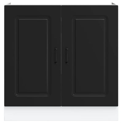 Altaan pohjakaappi Kalmar musta 80x46x81,5 cm tekninen puu