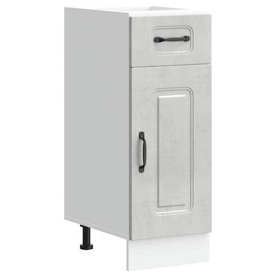 Harmaa keittiön pohjakaappi kalmar Tacue (suunniteltu puu)