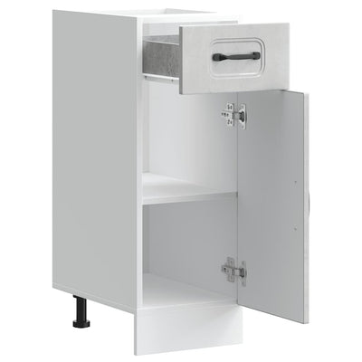 Harmaa keittiön pohjakaappi kalmar Tacue (suunniteltu puu)