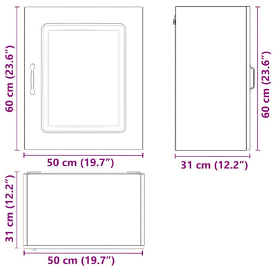 Valkoinen keittiön seinäkaappi kalmar Tacue (puinen)