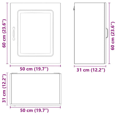 Valkoinen keittiön seinäkaapit Tacue (2 kpl kalmar suunniteltu puu)