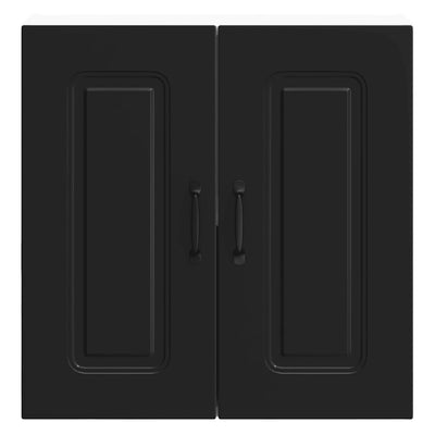 Musta keittiön seinäkaappi kalmar Tacue (suunniteltu puu)