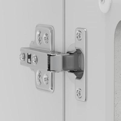 Betoniharmaa keittiön seinäkaappi Tacue (lasiovella kalmar)