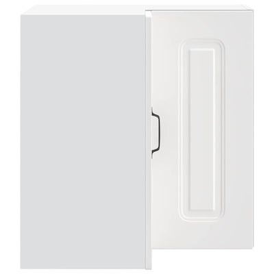 Valkoinen keittiön seinäkulmakaappi kalmar Tacue (suunniteltu puu)