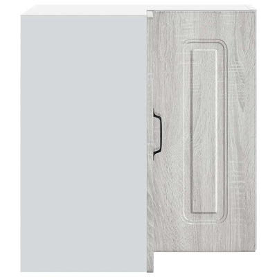 Harmaa keittiön seinäkulmakaappi kalmar Tacue (suunniteltu puu)