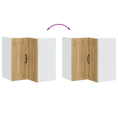 Käsityöläinen tammi keittiön seinäkulmakaappi kalmar Tacue