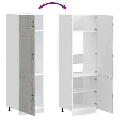 Harmaa keittiökaappi kalmar Tacue (suunniteltu puu)