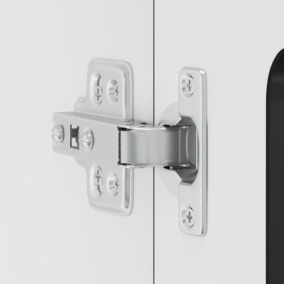 Musta keittiön seinäkaappi lasiovella kalmar Tacue (puinen)