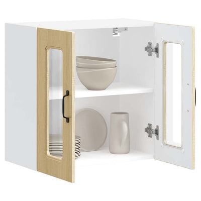 Sonoma tammi keittiön seinäkaappi Tacue (lasiovella kalmar)