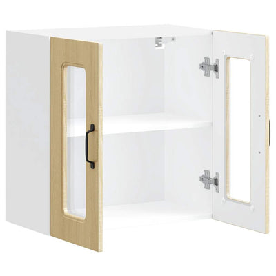 Sonoma tammi keittiön seinäkaappi Tacue (lasiovella kalmar)