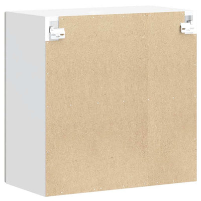 Betoniharmaa keittiön seinäkaappi Tacue (lasiovella kalmar)