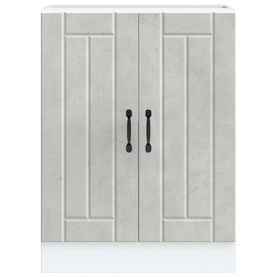 Betoniharmaa altaan pohjakaappi lucca Armie (puinen)