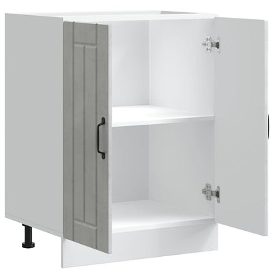 Betoniharmaa altaan pohjakaappi lucca Armie (puinen)