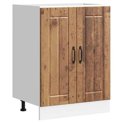 Vanha puu altaan pohjakaappi lucca suunniteltu puu Armie