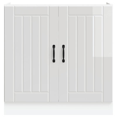 Valkoinen altaan pohjakaappi lucca Armie (korkeakiiltoinen)