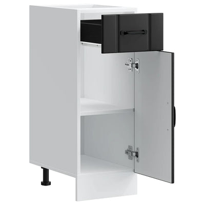 Musta keittiön pohjakaappi lucca Armie (suunniteltu puu)