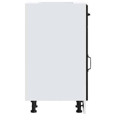 Musta keittiön pohjakaappi lucca Armie (suunniteltu puu)