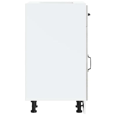 Betoniharmaa keittiön pohjakaappi lucca Armie (suunniteltu puu)