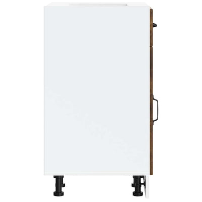 Savustettu tammi keittiön pohjakaappi lucca Armie (suunniteltu puu)