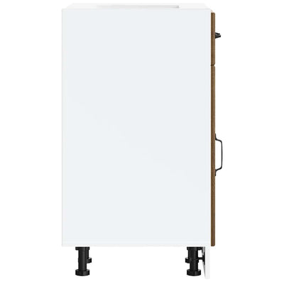 Ruskea keittiön pohjakaappi lucca Armie (tammi suunniteltu puu)