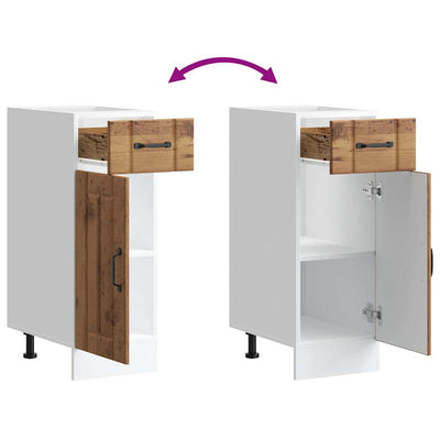 Vanha puu keittiön pohjakaappi lucca suunniteltu puu Armie