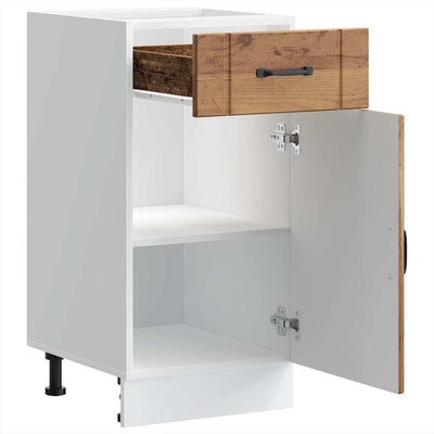 Vanha puu keittiön pohjakaappi lucca suunniteltu puu Armie