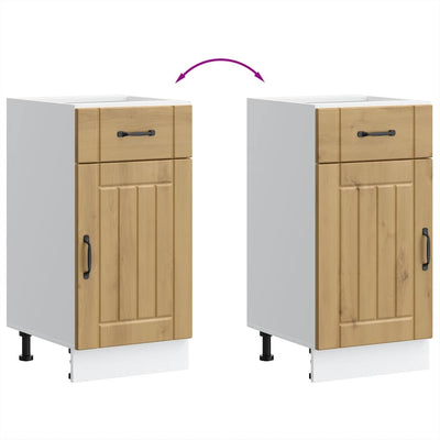 Käsityöläinen tammi keittiön pohjakaappi lucca suunniteltu puu Armie