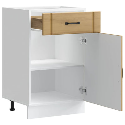 Käsityöläinen tammi keittiön pohjakaappi lucca suunniteltu puu Armie