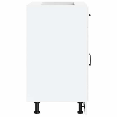 Valkoinen keittiön pohjakaappi lucca Armie (suunniteltu puu)