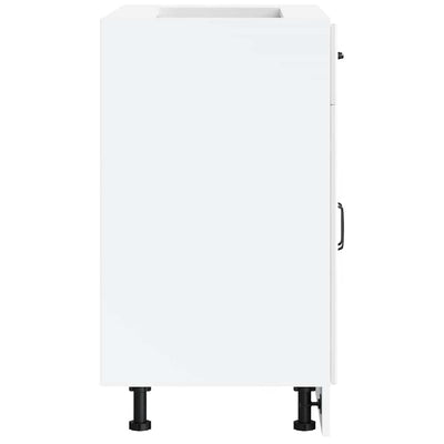 Valkoinen keittiön pohjakaappi lucca Armie (korkeakiiltoinen)