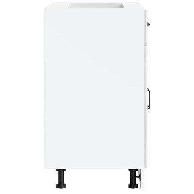 Betoniharmaa keittiön pohjakaappi lucca Armie (suunniteltu puu)