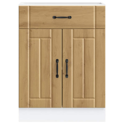 Käsityöläinen tammi keittiön pohjakaappi lucca suunniteltu puu Armie