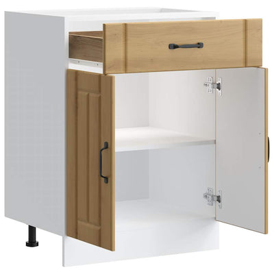 Käsityöläinen tammi keittiön pohjakaappi lucca suunniteltu puu Armie