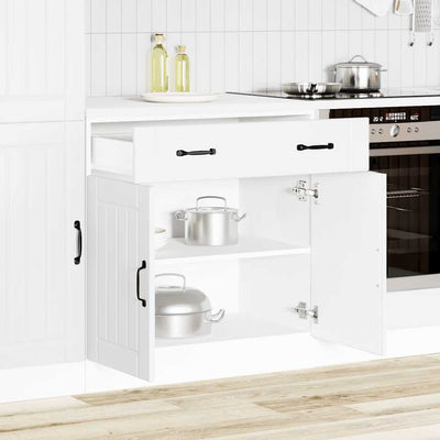 Valkoinen keittiön pohjakaappi lucca Armie (suunniteltu puu)