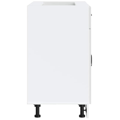 Valkoinen keittiön pohjakaappi lucca Armie (suunniteltu puu)