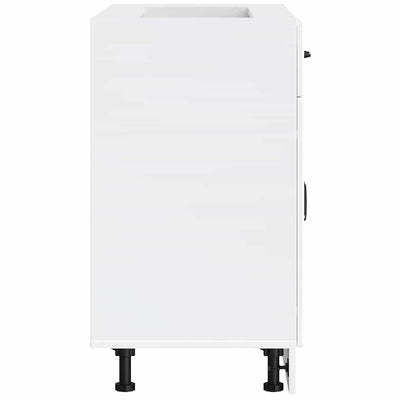 Valkoinen keittiön pohjakaappi lucca Armie (korkeakiiltoinen)