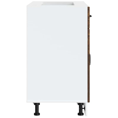 Savustettu tammi keittiön pohjakaappi lucca Armie (suunniteltu puu)