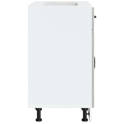 Harmaa keittiön pohjakaappi lucca Armie (sonoma suunniteltu puu)