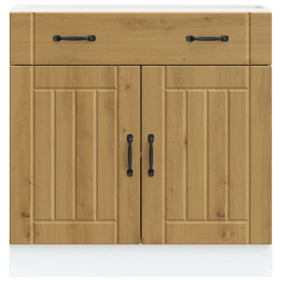 Käsityöläinen tammi keittiön pohjakaappi lucca suunniteltu puu Armie