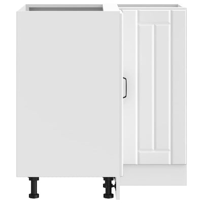 Valkoinen keittiön kulmakaappi lucca Armie (puinen)