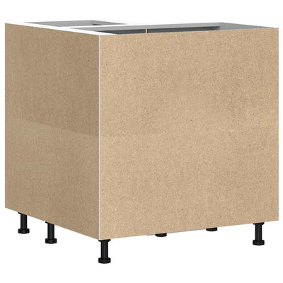 Betoninharmaa keittiön kulmakaappi lucca Armie (puinen)