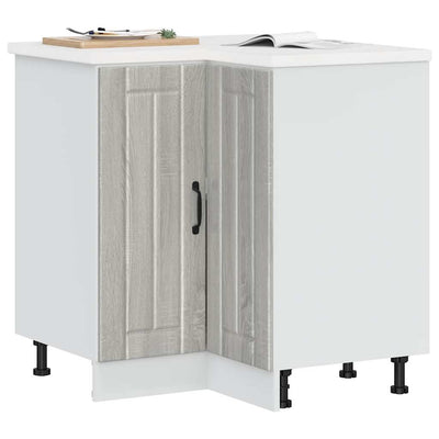 Harmaa keittiön kulmakaappi lucca Armie (sonoma puinen)