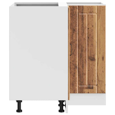 Vanha puu keittiön kulmakaappi lucca Armie (puinen)