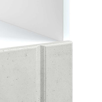 Uunikaappi Lucca betoninharmaa tekninen puu