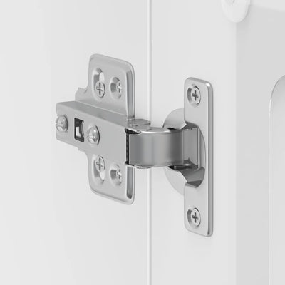 Valkoinen keittiön seinäkaappi lasiovella lucca Armie