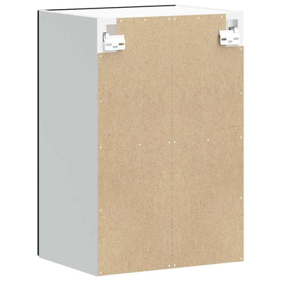 Musta keittiön seinäkaappi lasiovella lucca Armie