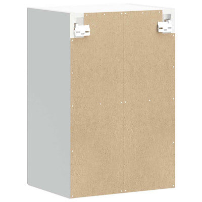 Valkoinen keittiön seinäkaappi lasiovella lucca Armie (kiiltävä)